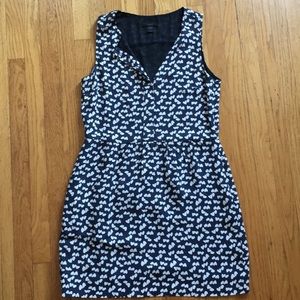 J. Crew Blue Sleeveless Heart Dress, w. Pockets